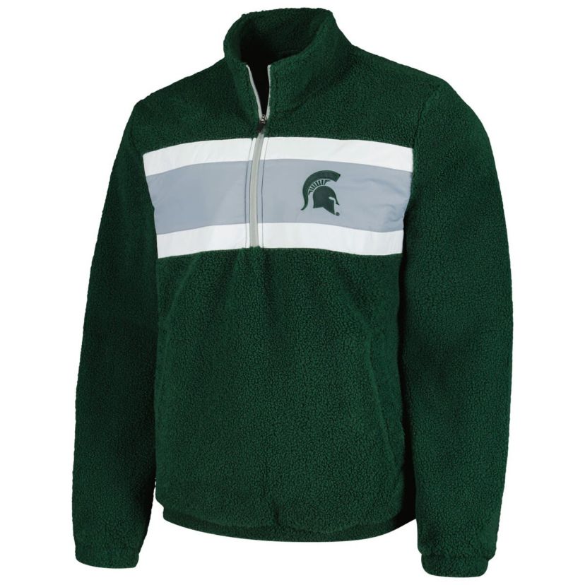 NCAA Michigan State Spartans Pinch Runner Half-Zip Top