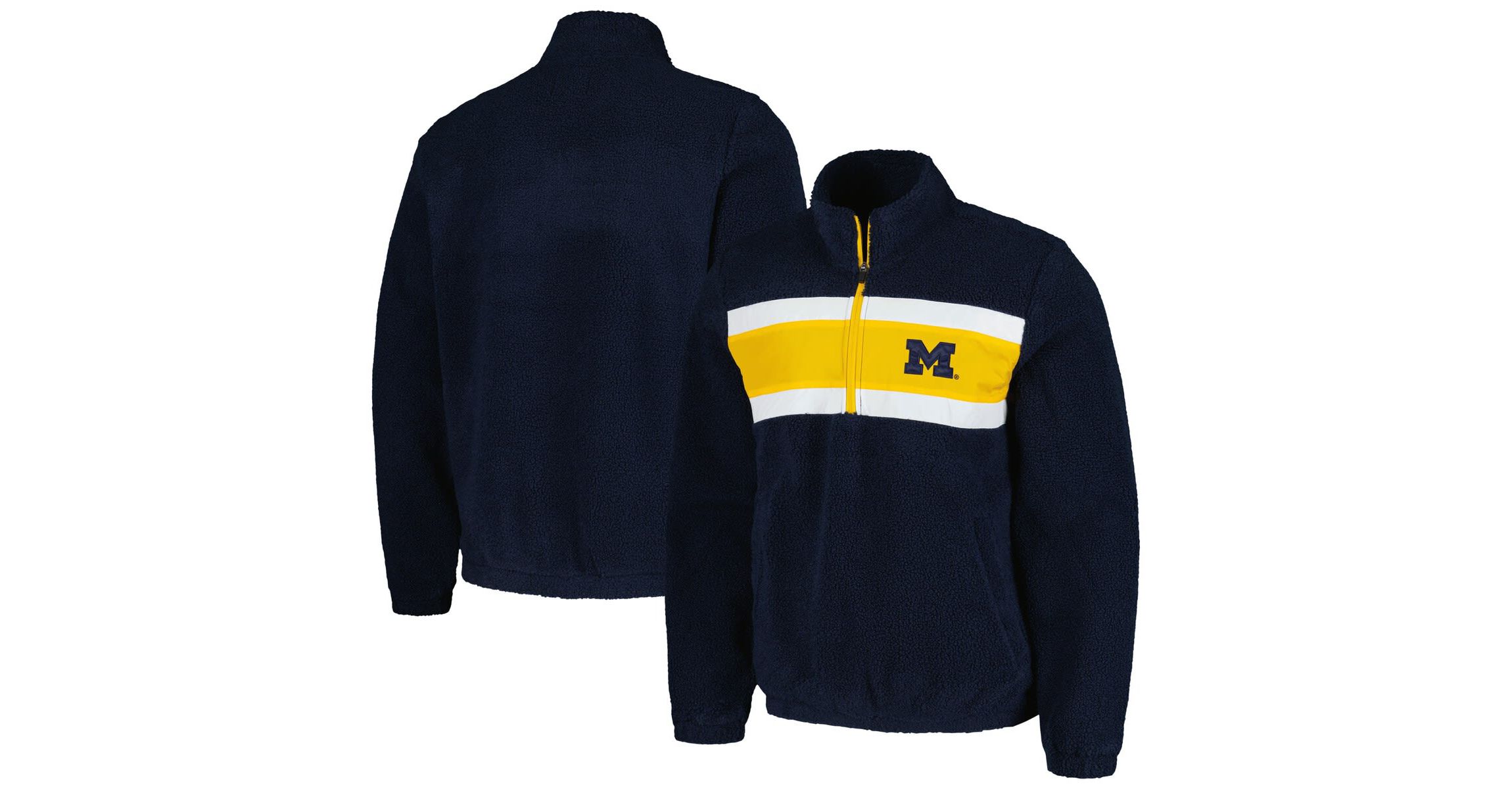 NCAA Michigan Wolverines Pinch Runner Half-Zip Top