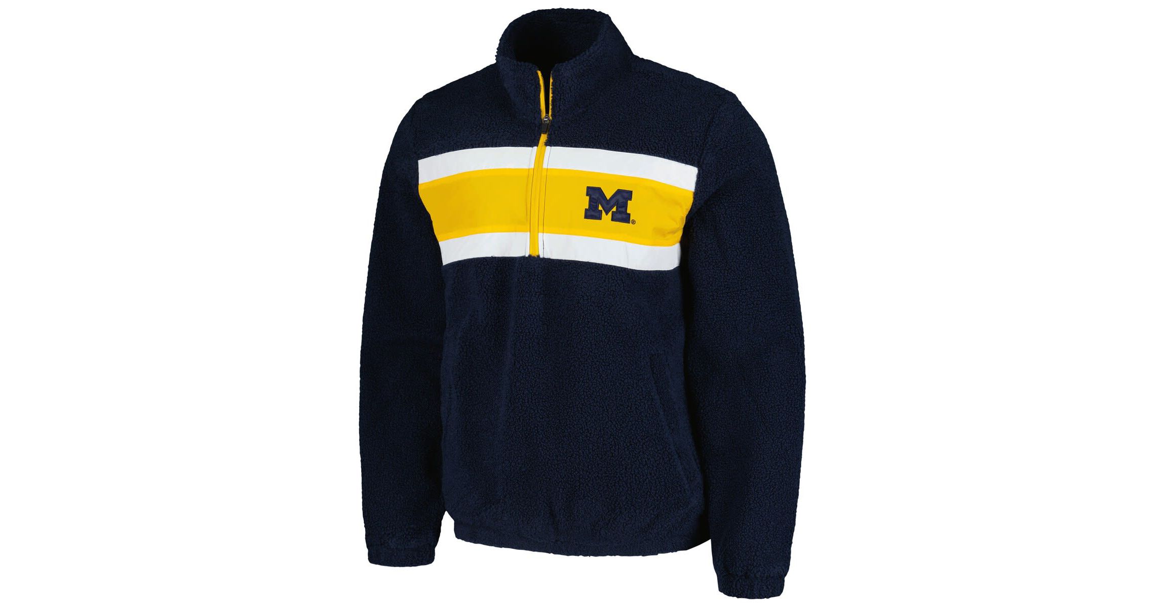 NCAA Michigan Wolverines Pinch Runner Half-Zip Top