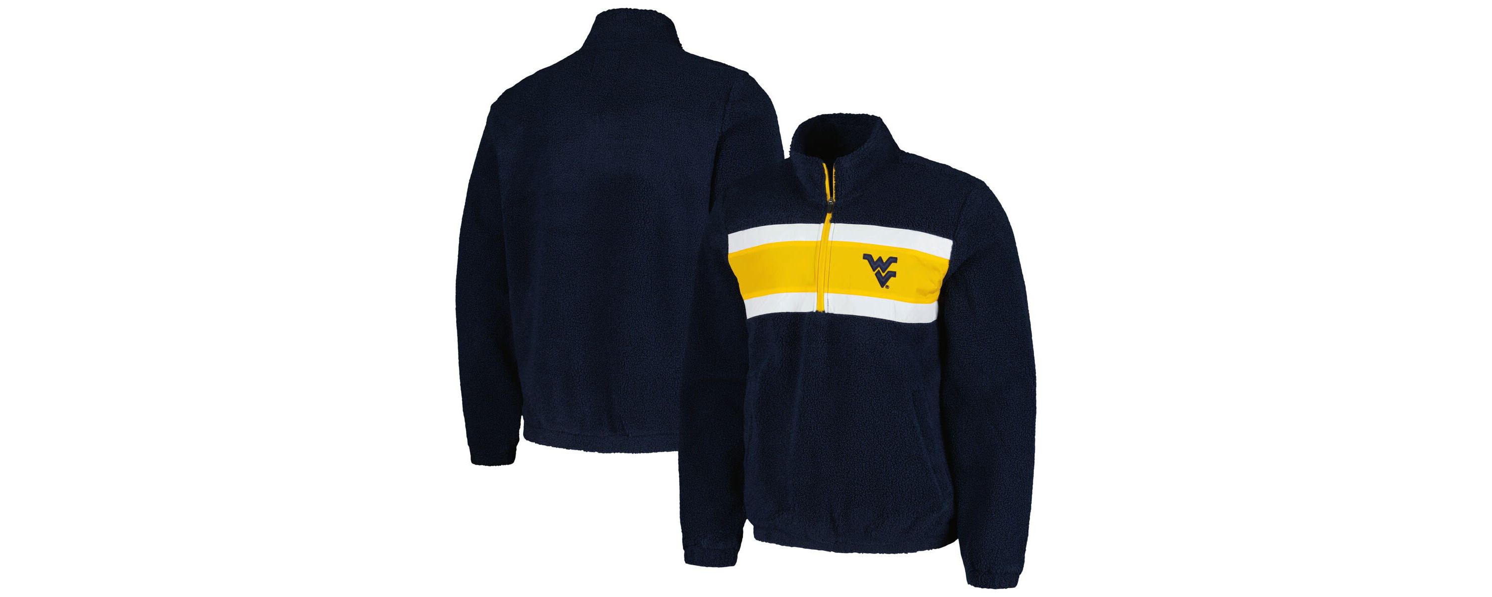 NCAA West Virginia Mountaineers Pinch Runner Half-Zip Top