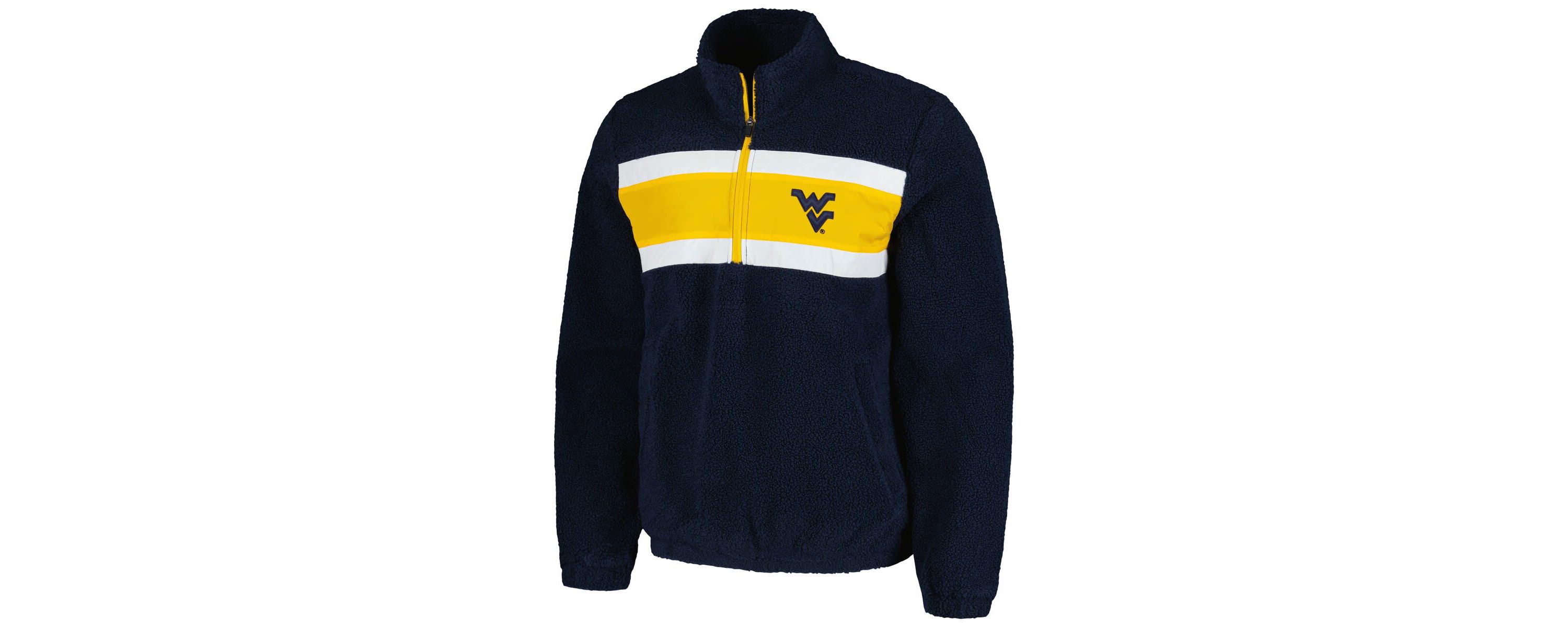 NCAA West Virginia Mountaineers Pinch Runner Half-Zip Top