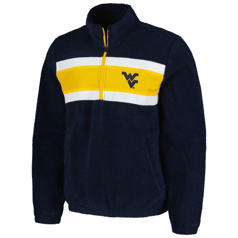 NCAA West Virginia Mountaineers Pinch Runner Half-Zip Top