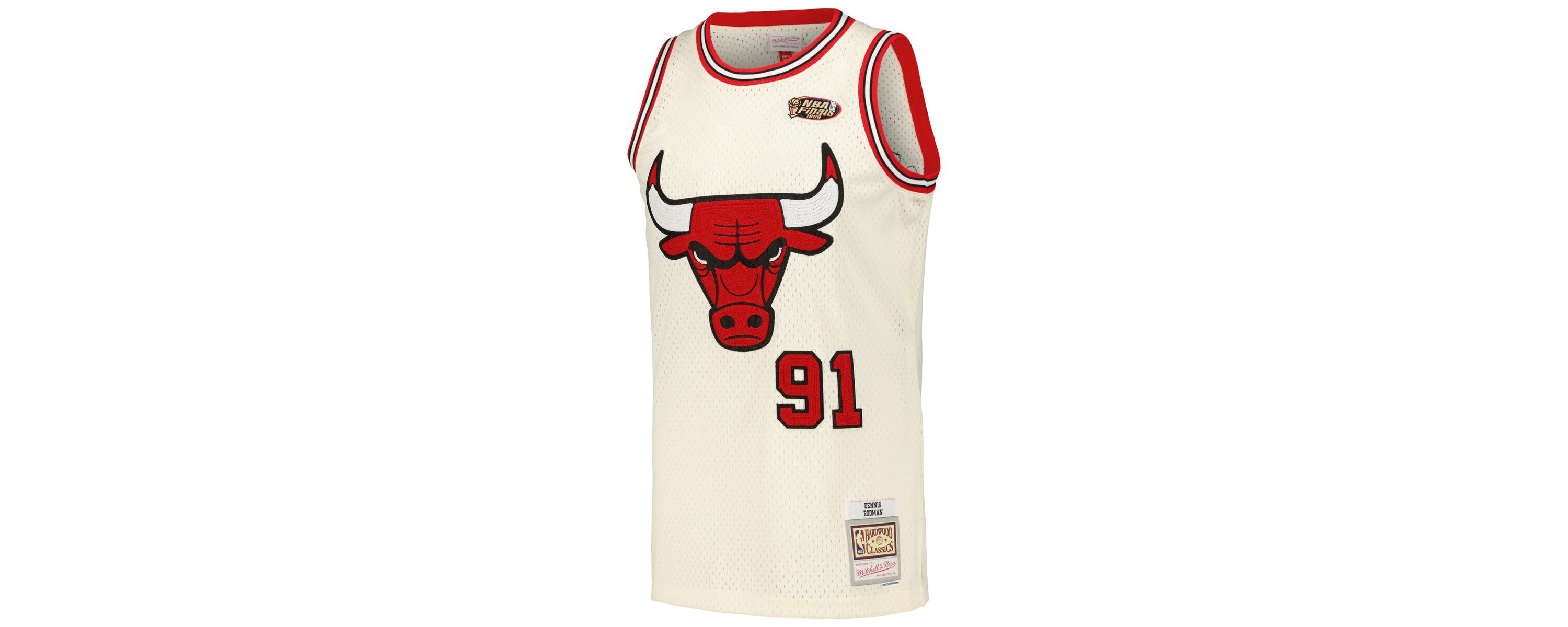 NBA Dennis Rodman Chicago Bulls Chainstitch Swingman Jersey