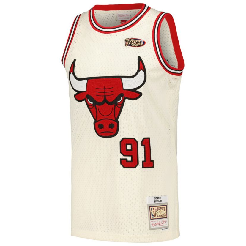 NBA Dennis Rodman Chicago Bulls Chainstitch Swingman Jersey
