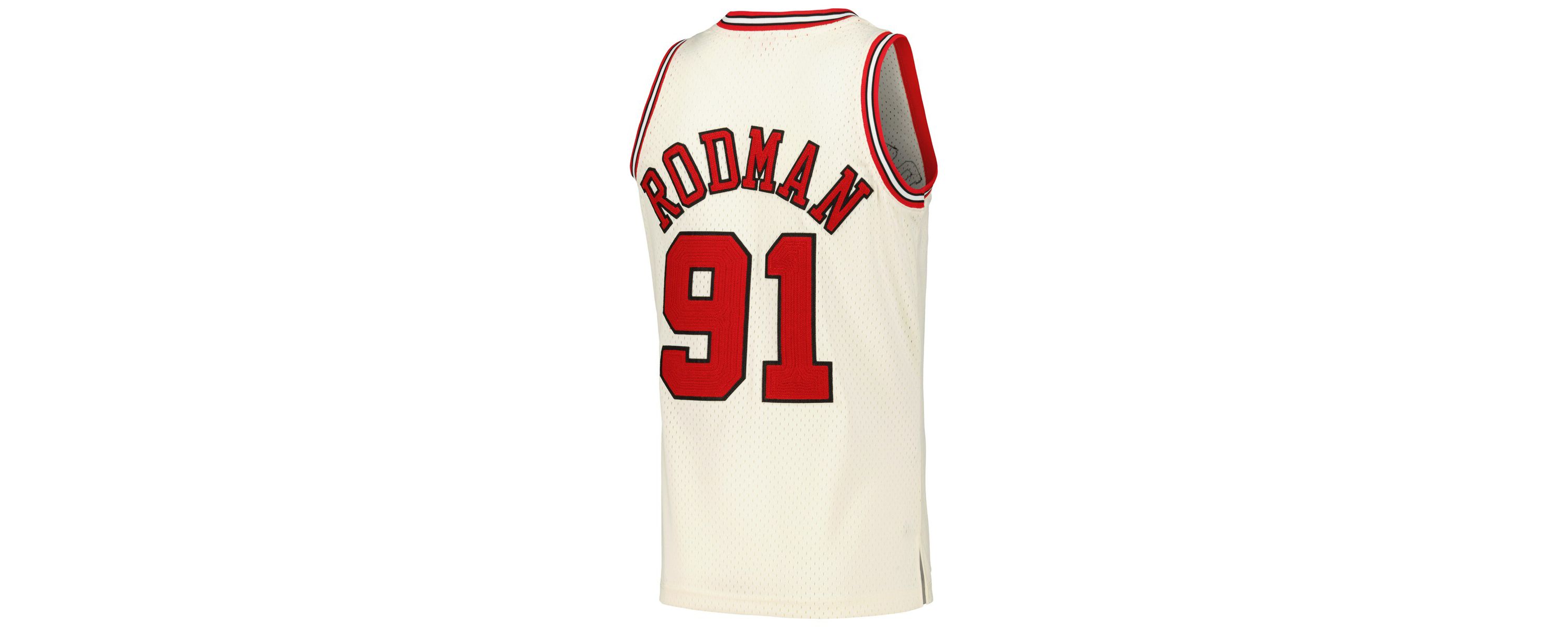 NBA Dennis Rodman Chicago Bulls Chainstitch Swingman Jersey