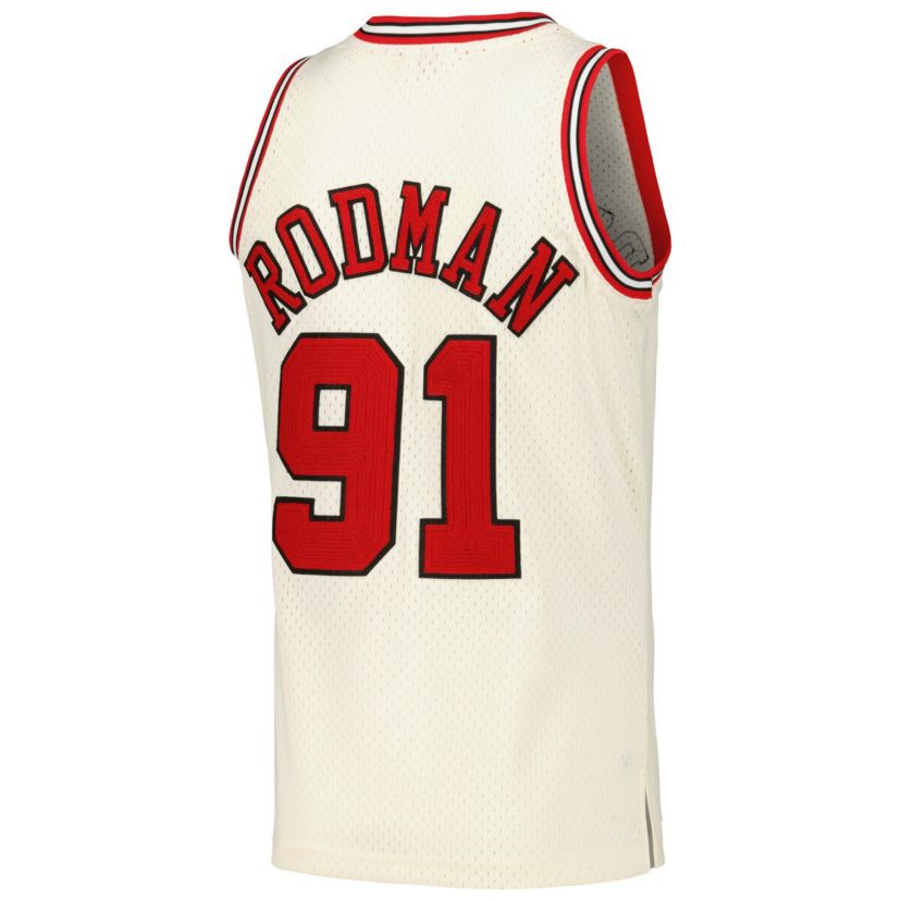 NBA Dennis Rodman Chicago Bulls Chainstitch Swingman Jersey