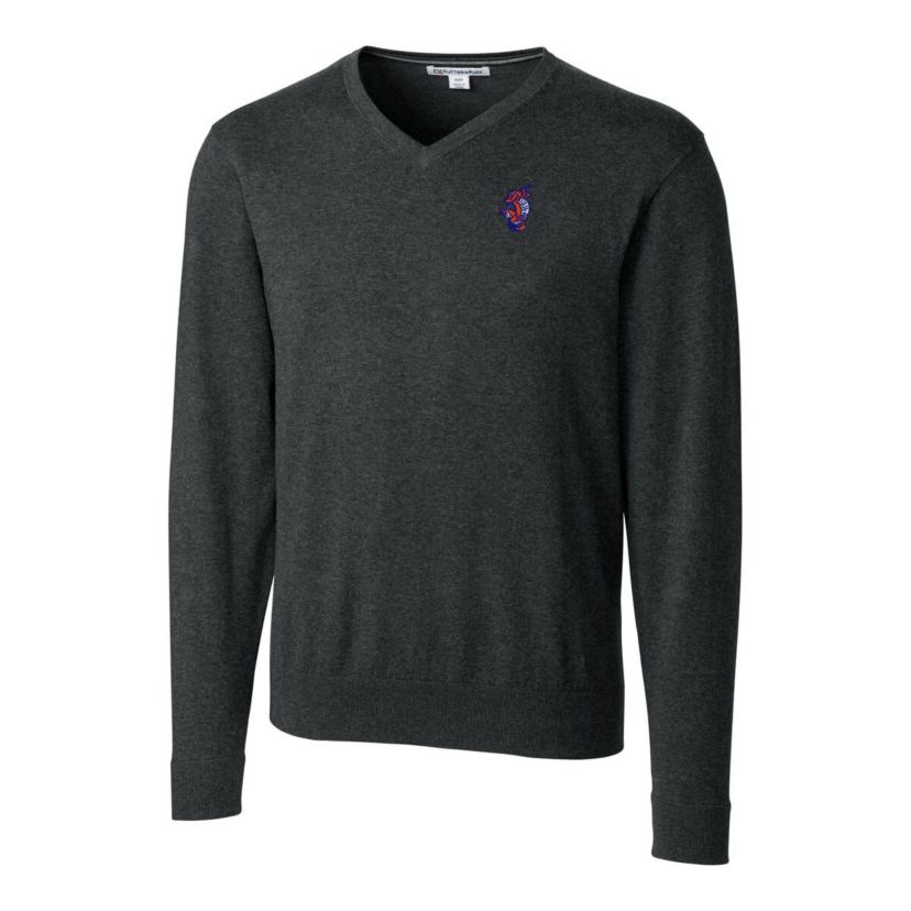 NCAA Florida Gators Swinging Gator Big & Tall Lakemont Tri-Blend V-Neck Pullover Sweatshirt