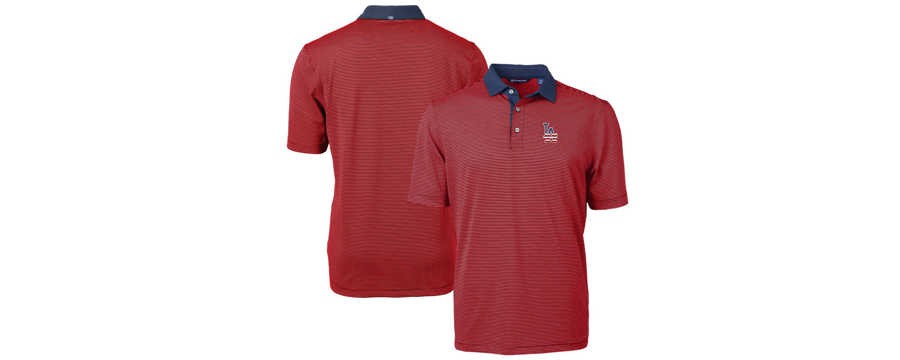 MLB Los Angeles Dodgers Americana Logo Big & Tall Virtue Eco Pique Recycled Polo