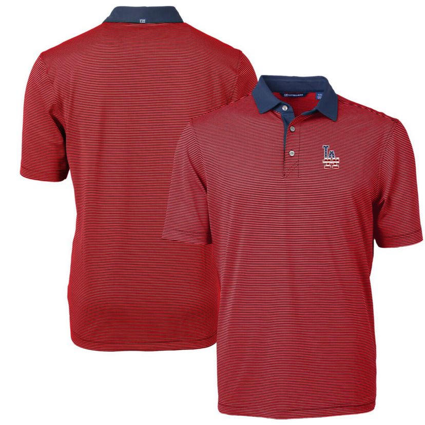 MLB Los Angeles Dodgers Americana Logo Big & Tall Virtue Eco Pique Recycled Polo