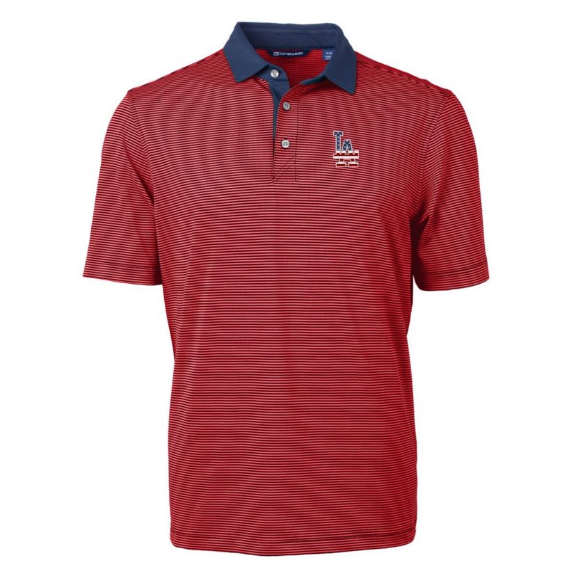 MLB Los Angeles Dodgers Americana Logo Big & Tall Virtue Eco Pique Recycled Polo
