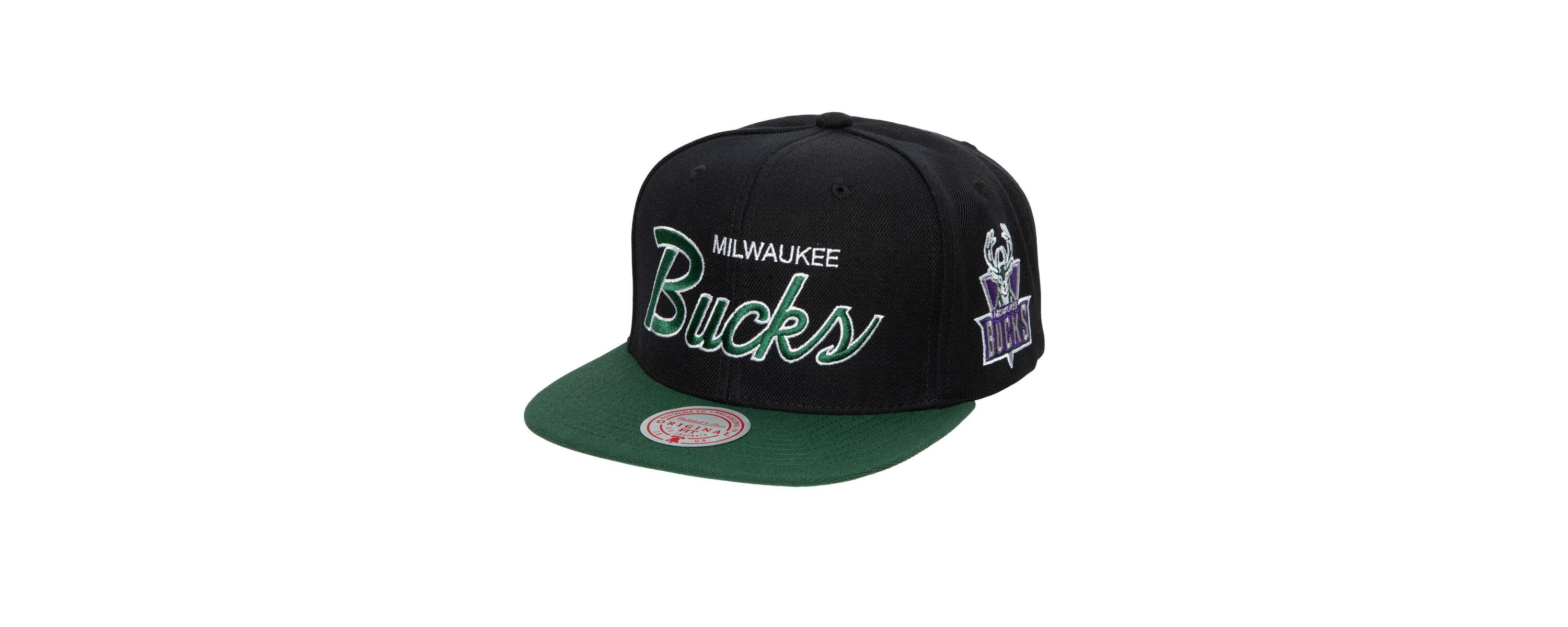NBA Milwaukee Bucks Hardwood Classics MVP Team Script 2.0 Snapback Hat