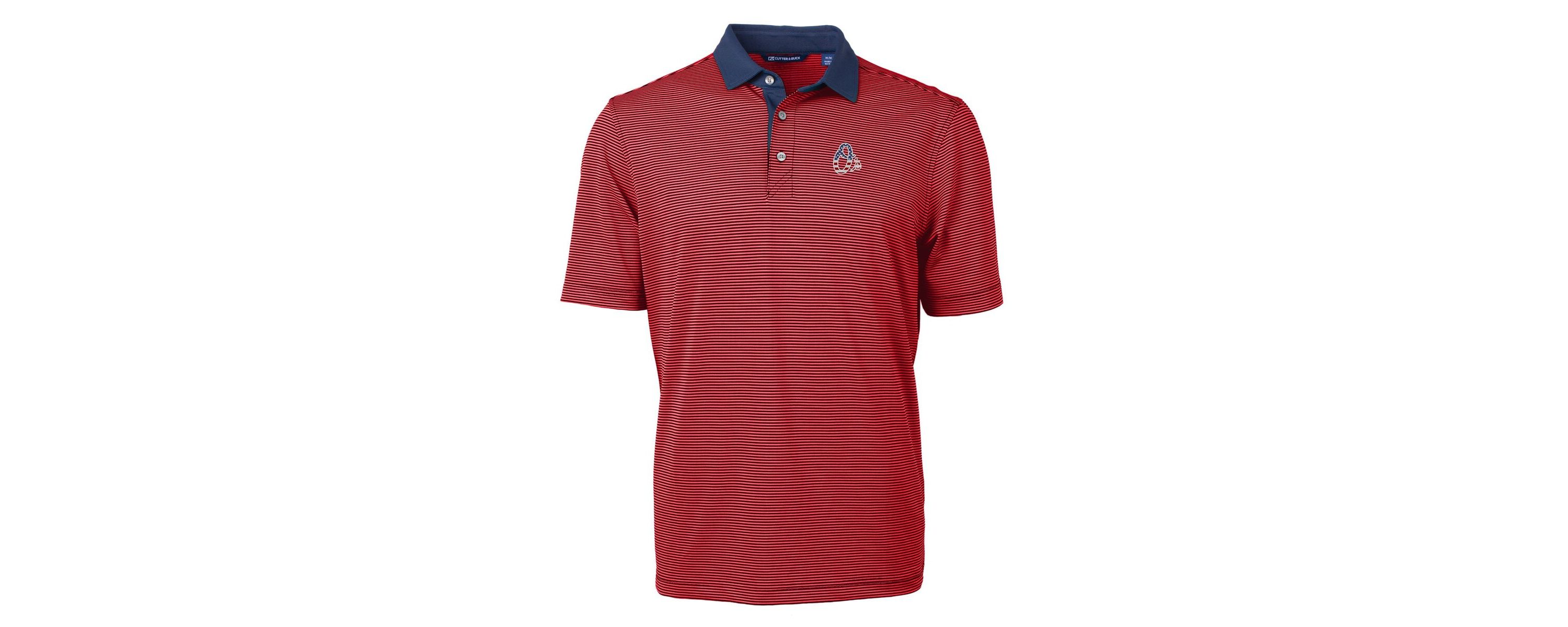 MLB Baltimore Orioles Americana Logo Virtue Eco Pique Stripe Recycled Polo