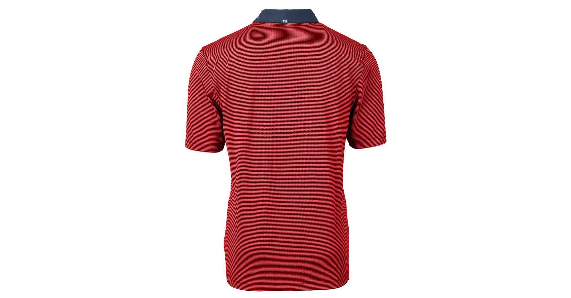 MLB Cleveland Guardians Americana Logo Virtue Eco Pique Stripe Recycled Polo