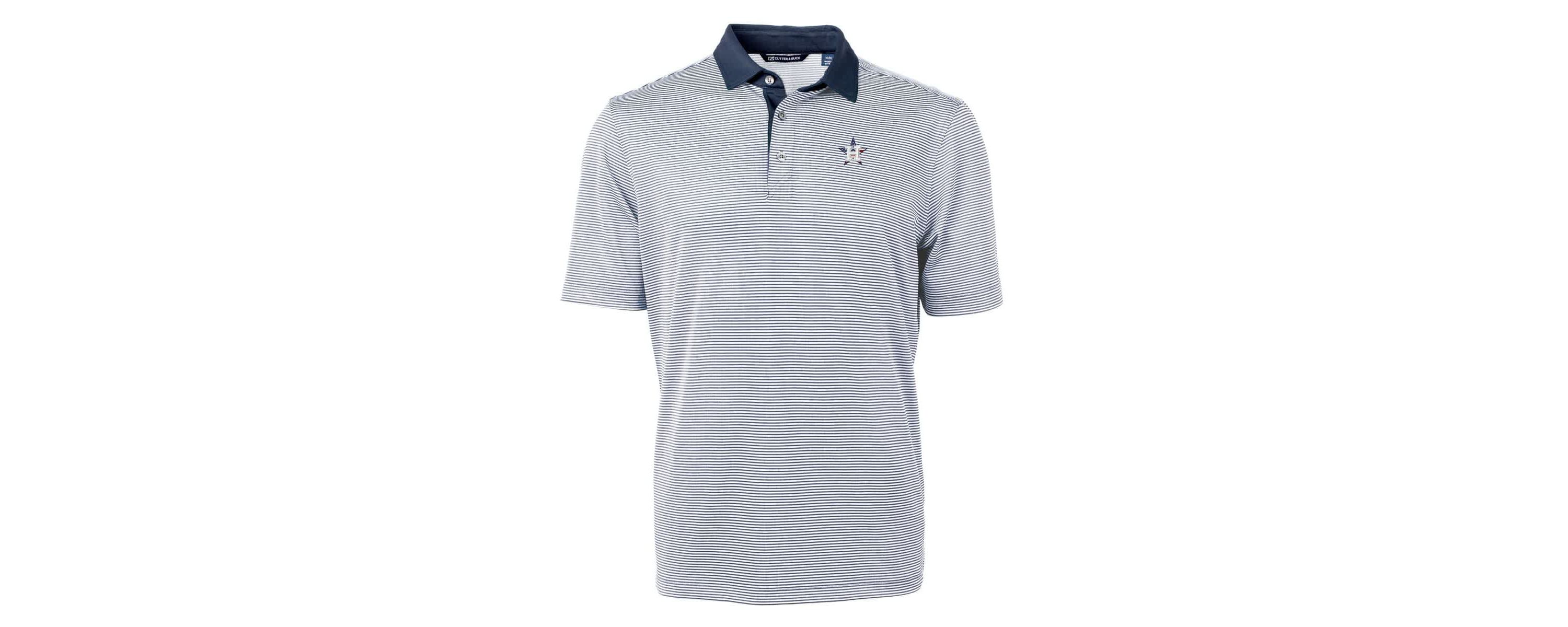 MLB Houston Astros Americana Logo Virtue Eco Pique Stripe Recycled Polo