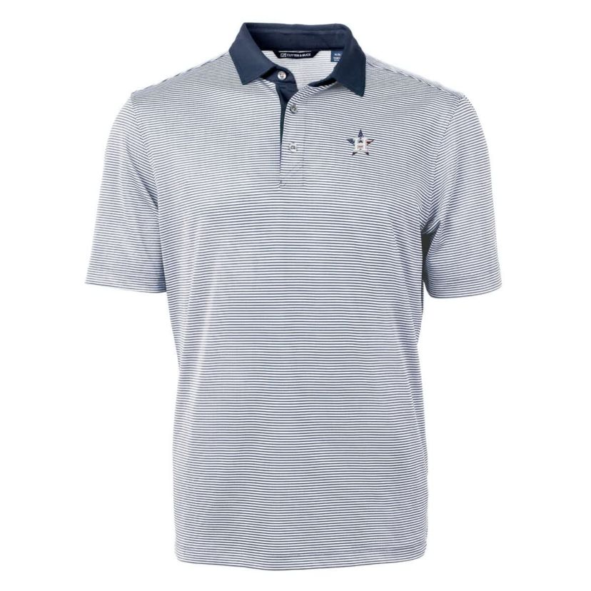 MLB Houston Astros Americana Logo Virtue Eco Pique Stripe Recycled Polo