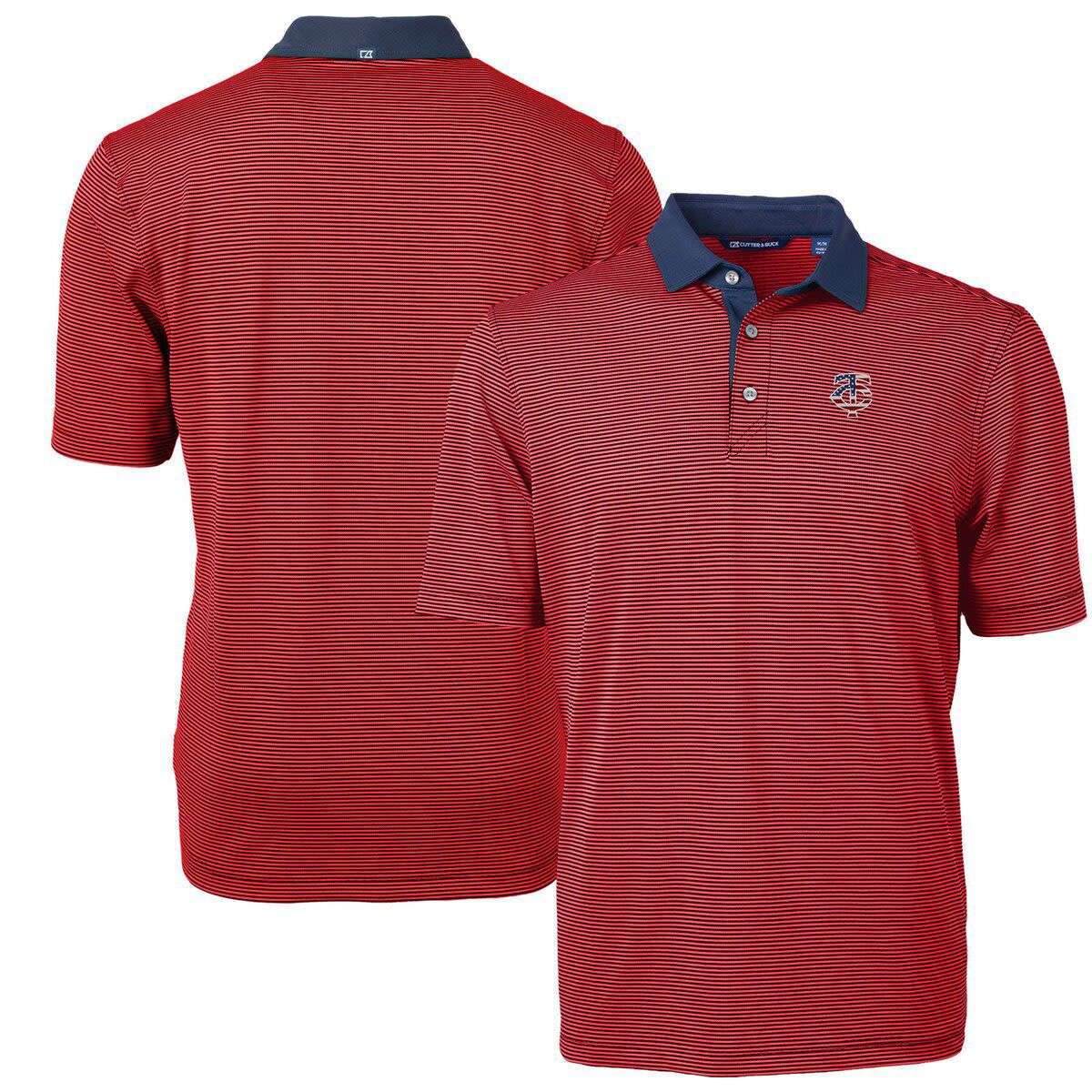 MLB Minnesota Twins Americana Logo Virtue Eco Pique Stripe Recycled Polo