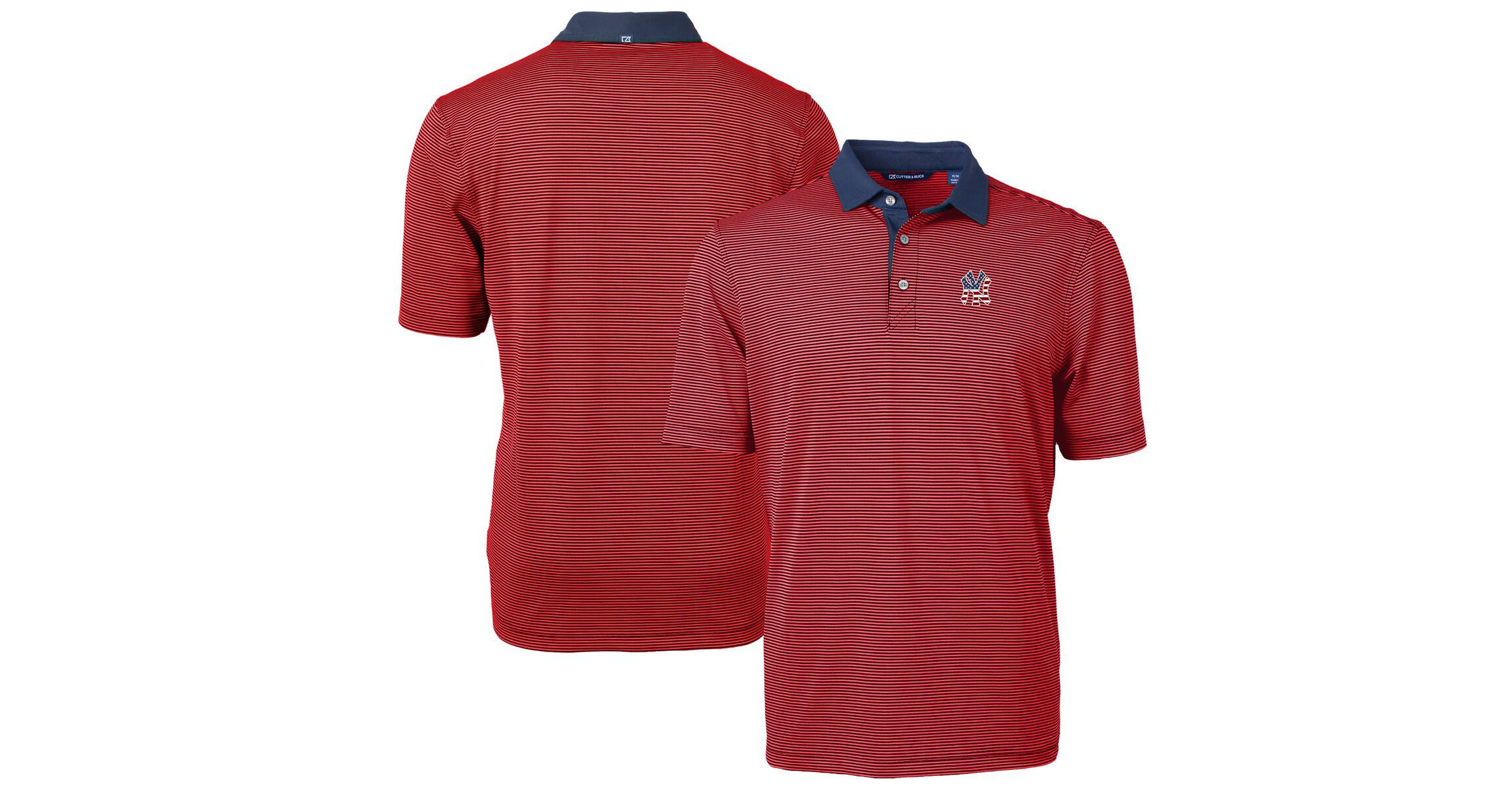 MLB New York Yankees Americana Logo Virtue Eco Pique Stripe Recycled Polo