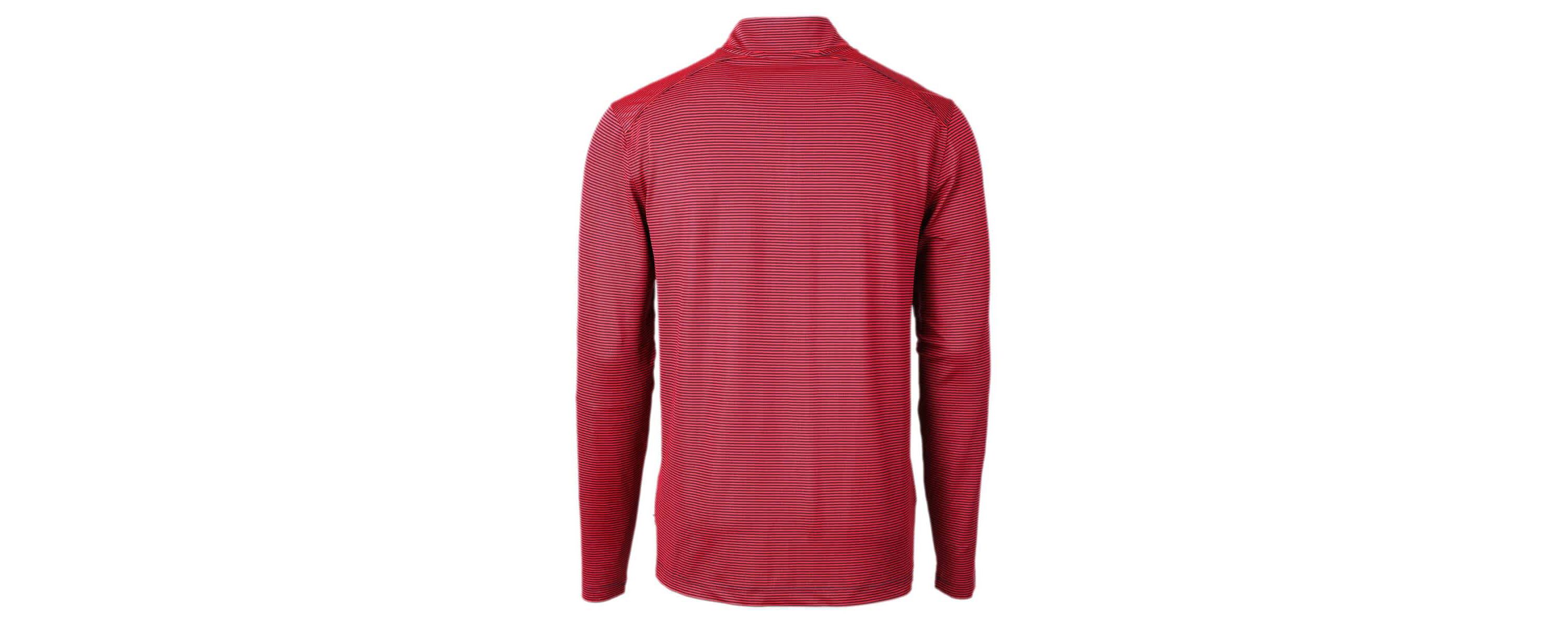 MLB Chicago Cubs Americana Logo Virtue Eco Pique Stripe Recycled Quarter-Zip Pullover Top