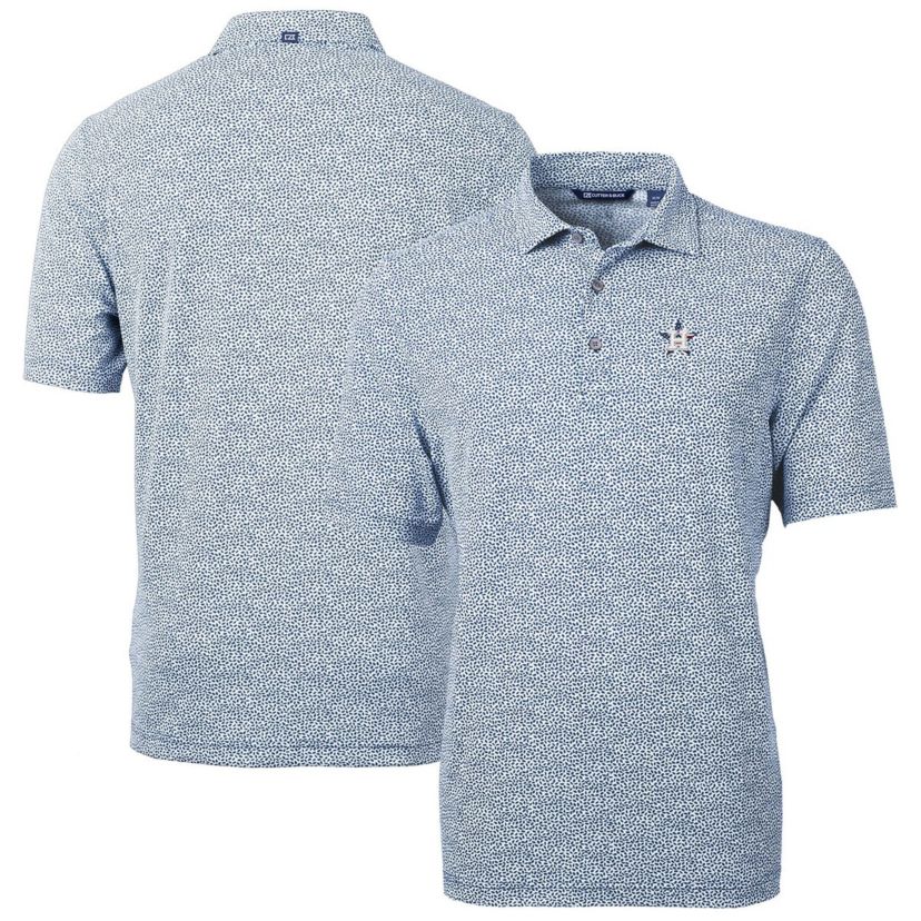 MLB Houston Astros Americana Logo Virtue Eco-Pique Botanical Recycled Polo