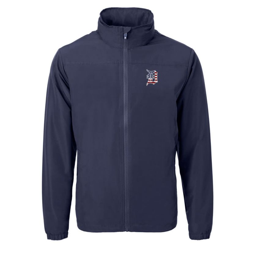 MLB Detroit Tigers Americana Logo Charter Eco Knit Recycled Full-Zip Jacket