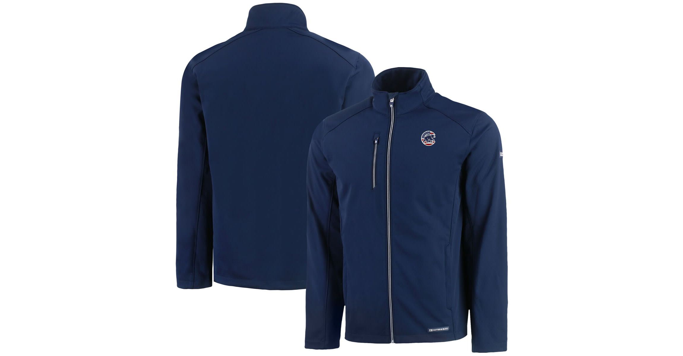 MLB Chicago Cubs Americana Logo Evoke Eco Softshell Recycled Full-Zip Jacket