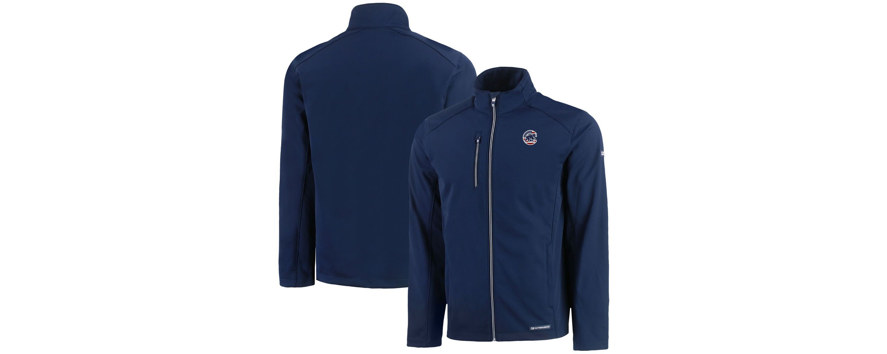 MLB Chicago Cubs Americana Logo Evoke Eco Softshell Recycled Full-Zip Jacket