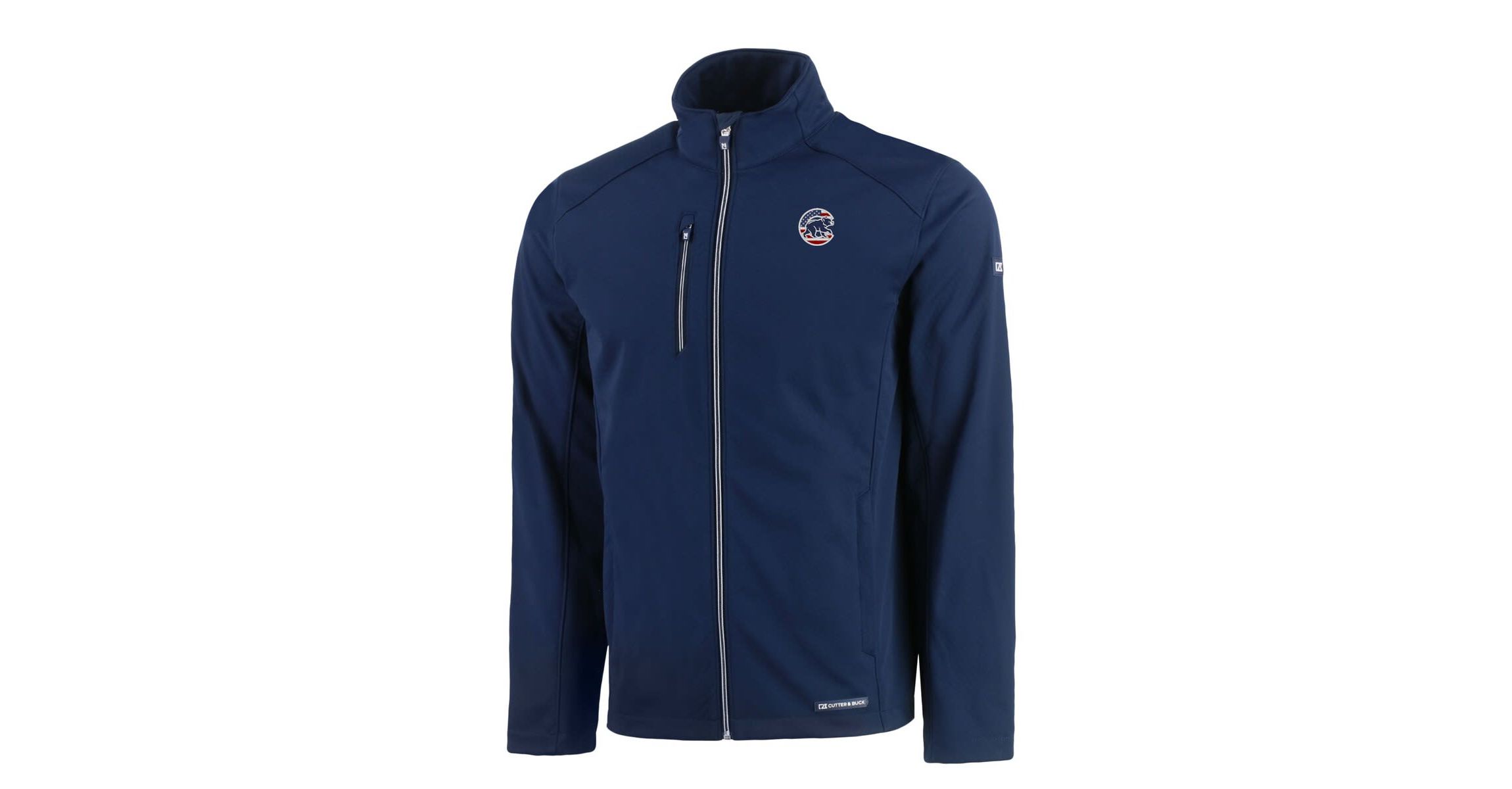 MLB Chicago Cubs Americana Logo Evoke Eco Softshell Recycled Full-Zip Jacket