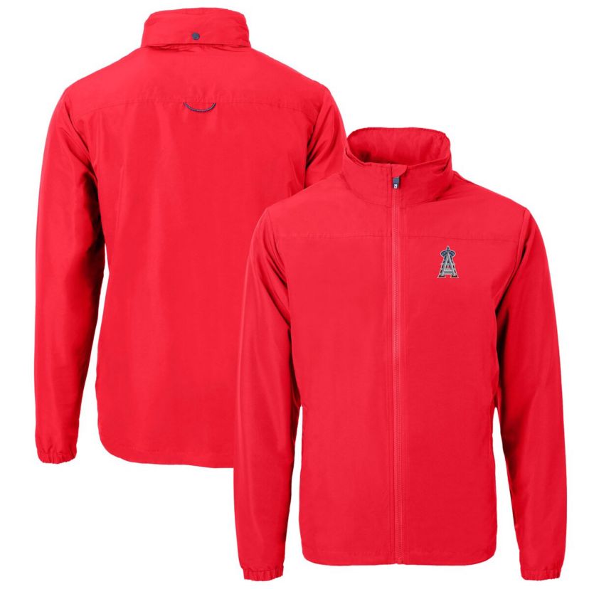 MLB Los Angeles Angels Americana Logo Charter Eco Knit Recycled Full-Zip Jacket