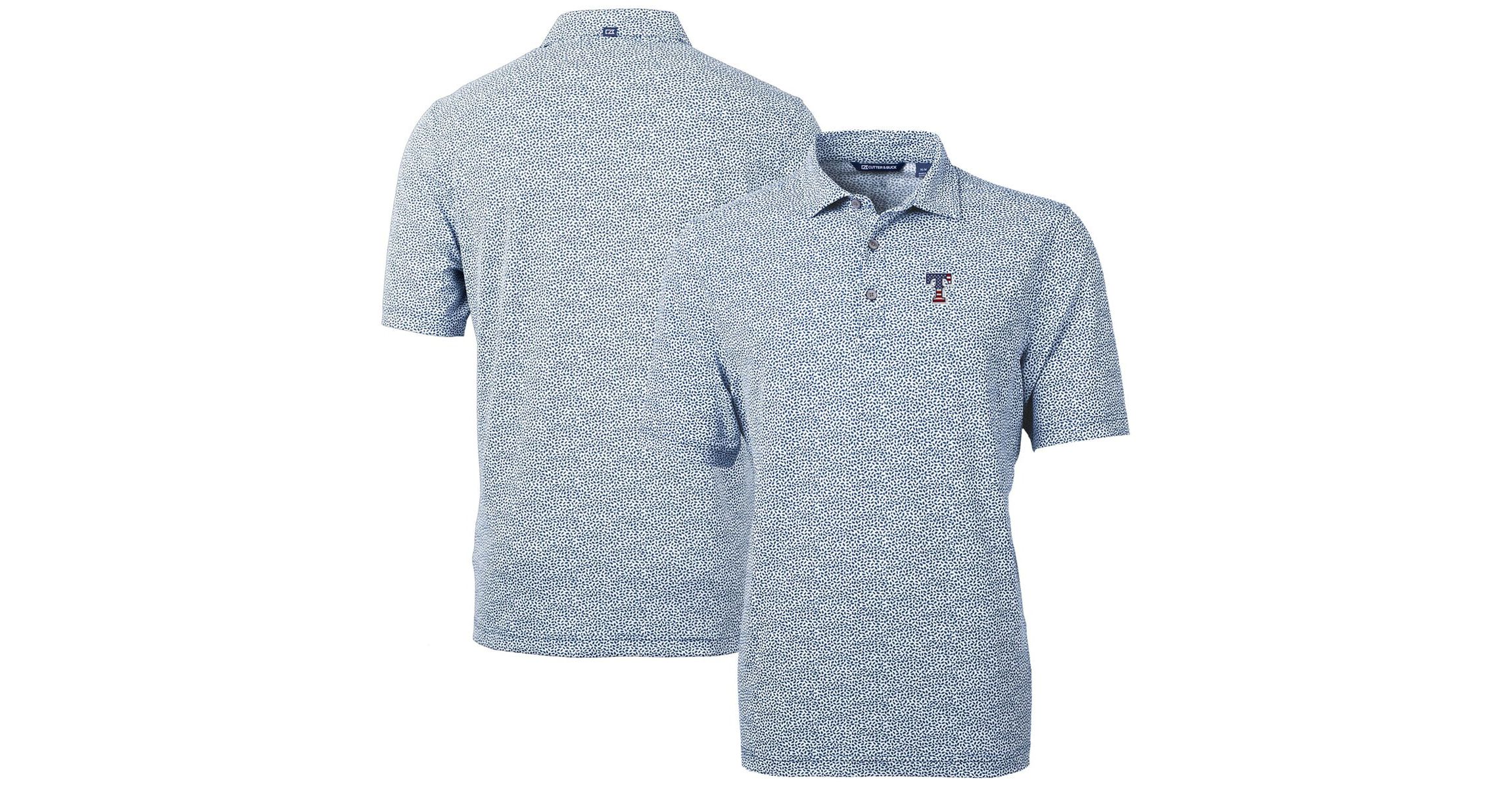MLB Texas Rangers Americana Logo Virtue Eco-Pique Botanical Recycled Polo