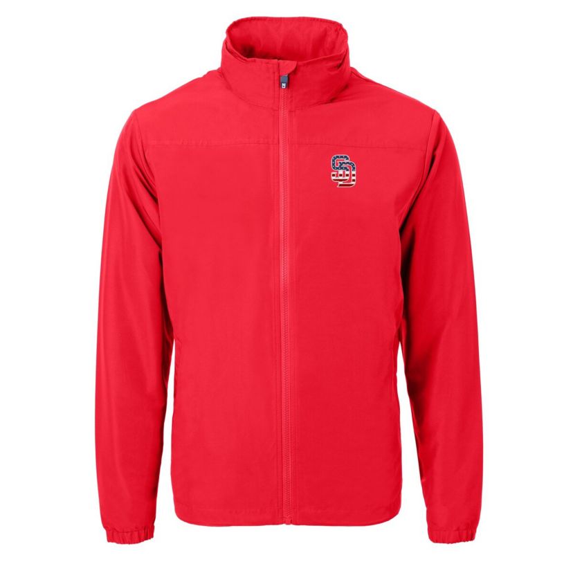MLB San Diego Padres Americana Logo Charter Eco Knit Recycled Full-Zip Jacket