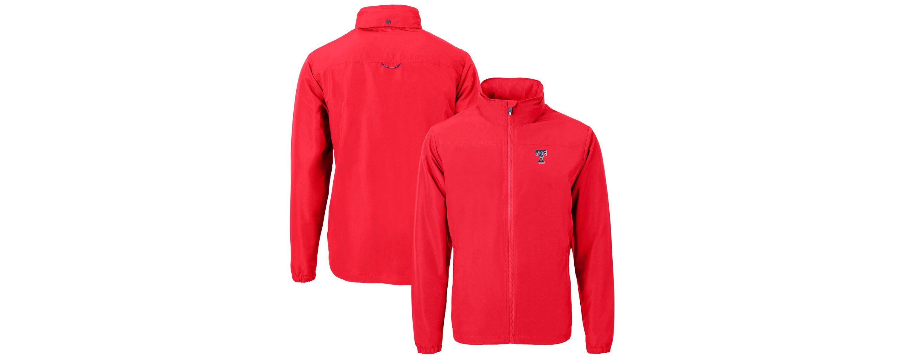 MLB Texas Rangers Americana Logo Charter Eco Knit Recycled Full-Zip Jacket
