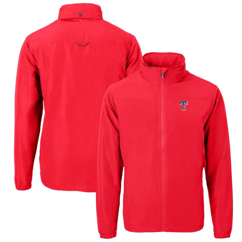 MLB Texas Rangers Americana Logo Charter Eco Knit Recycled Full-Zip Jacket