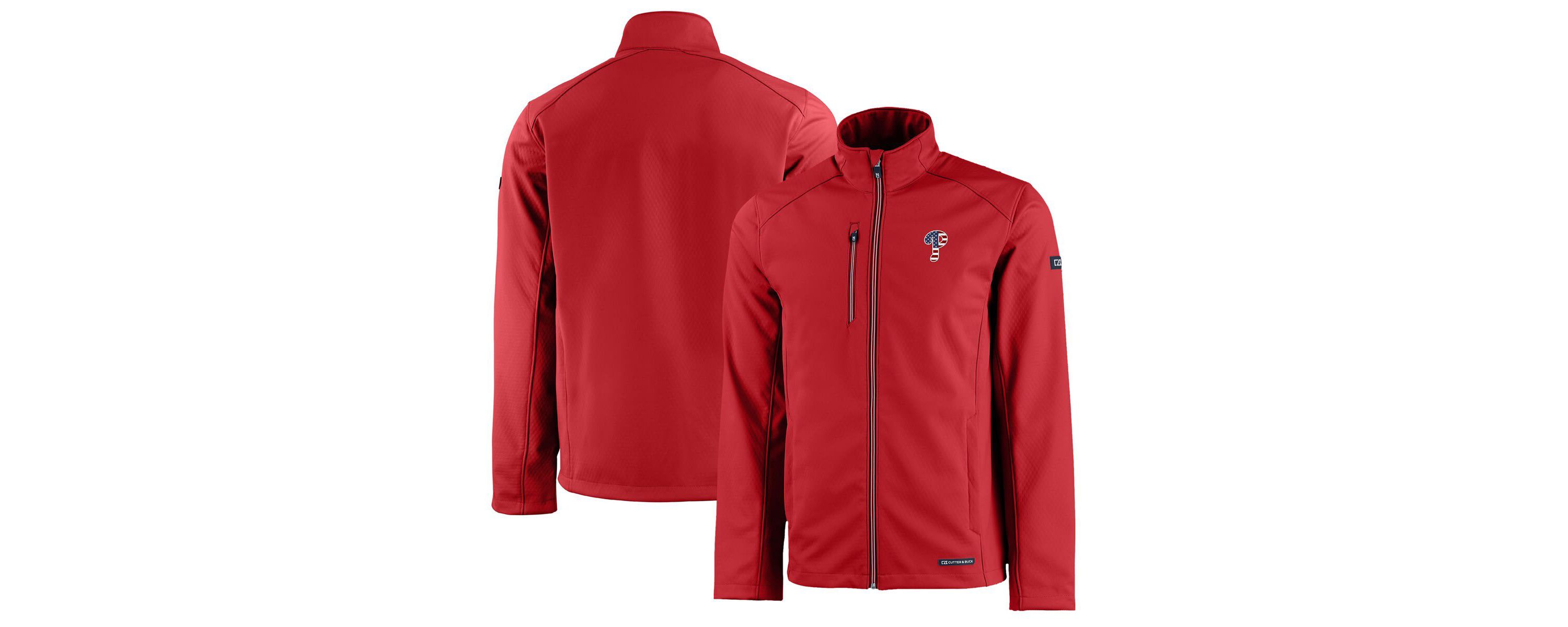 MLB Philadelphia Phillies Americana Logo Evoke Eco Softshell Recycled Full-Zip Jacket