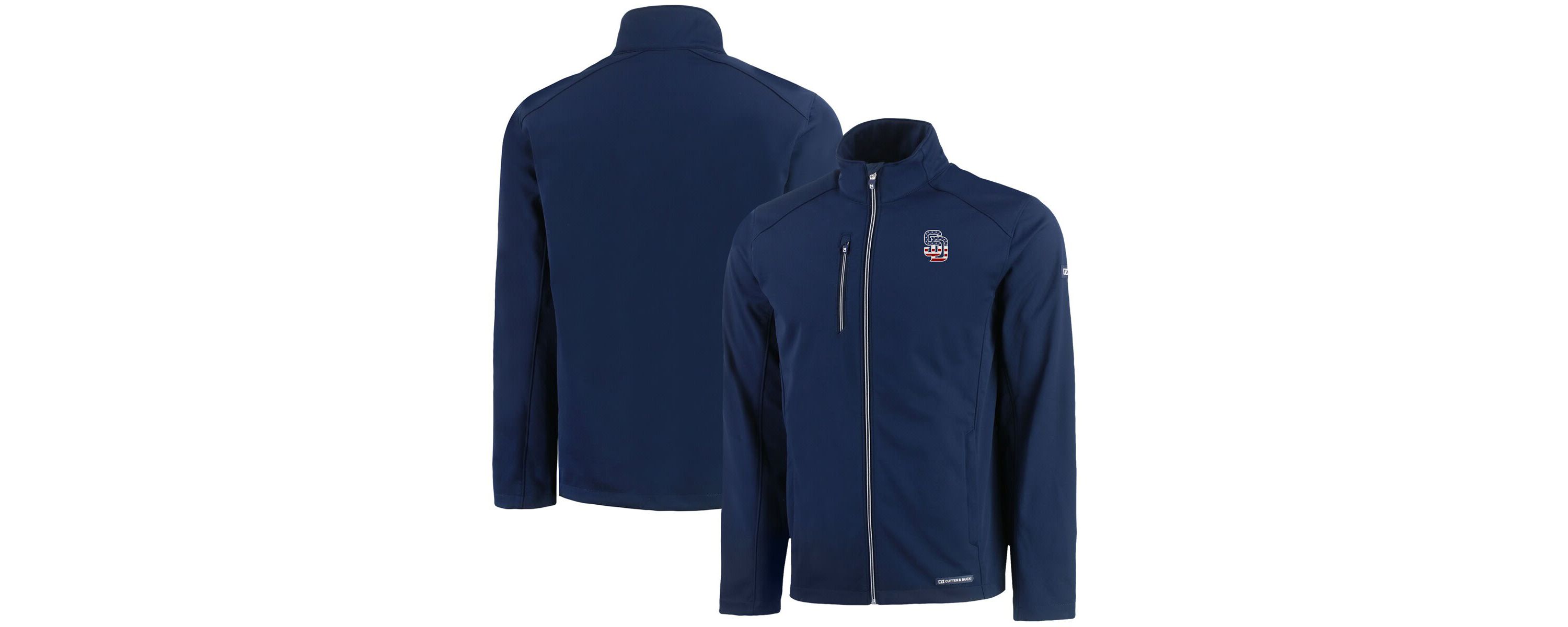 MLB San Diego Padres Americana Logo Evoke Eco Softshell Recycled Full-Zip Jacket