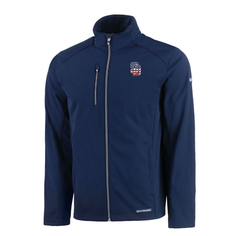 MLB San Diego Padres Americana Logo Evoke Eco Softshell Recycled Full-Zip Jacket