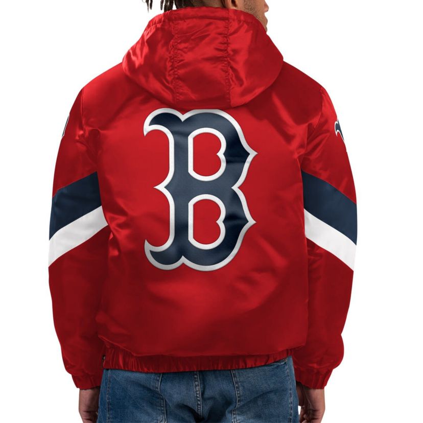 Boston Red Sox MLB Boston Sox Force Play II Half-Zip Hooded Jacket