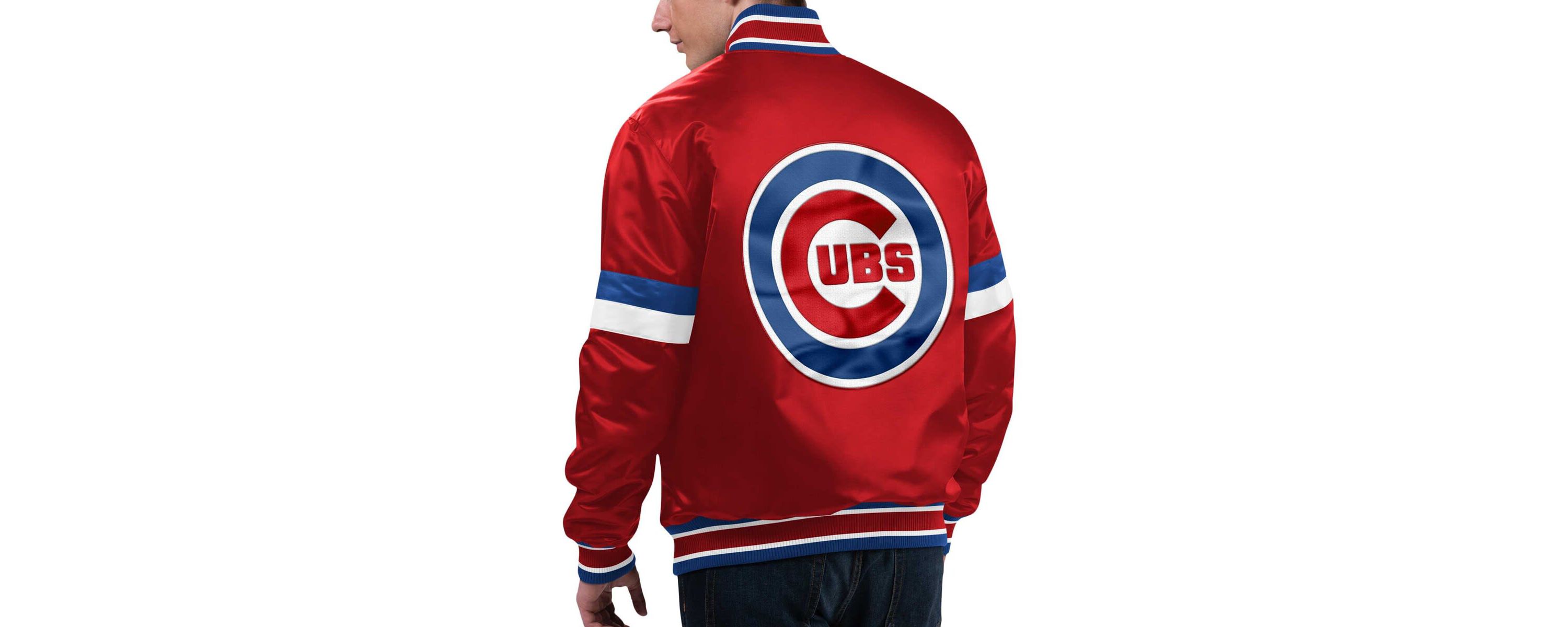 MLB Chicago Cubs Home Game Satin Full-Snap Varsity Jacket