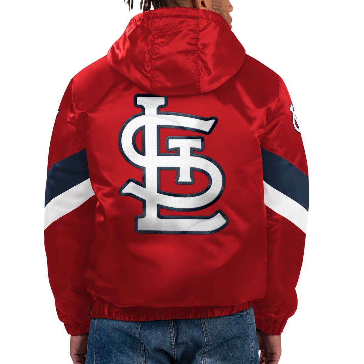 MLB St. Louis Cardinals Force Play II Half-Zip Hooded Jacket