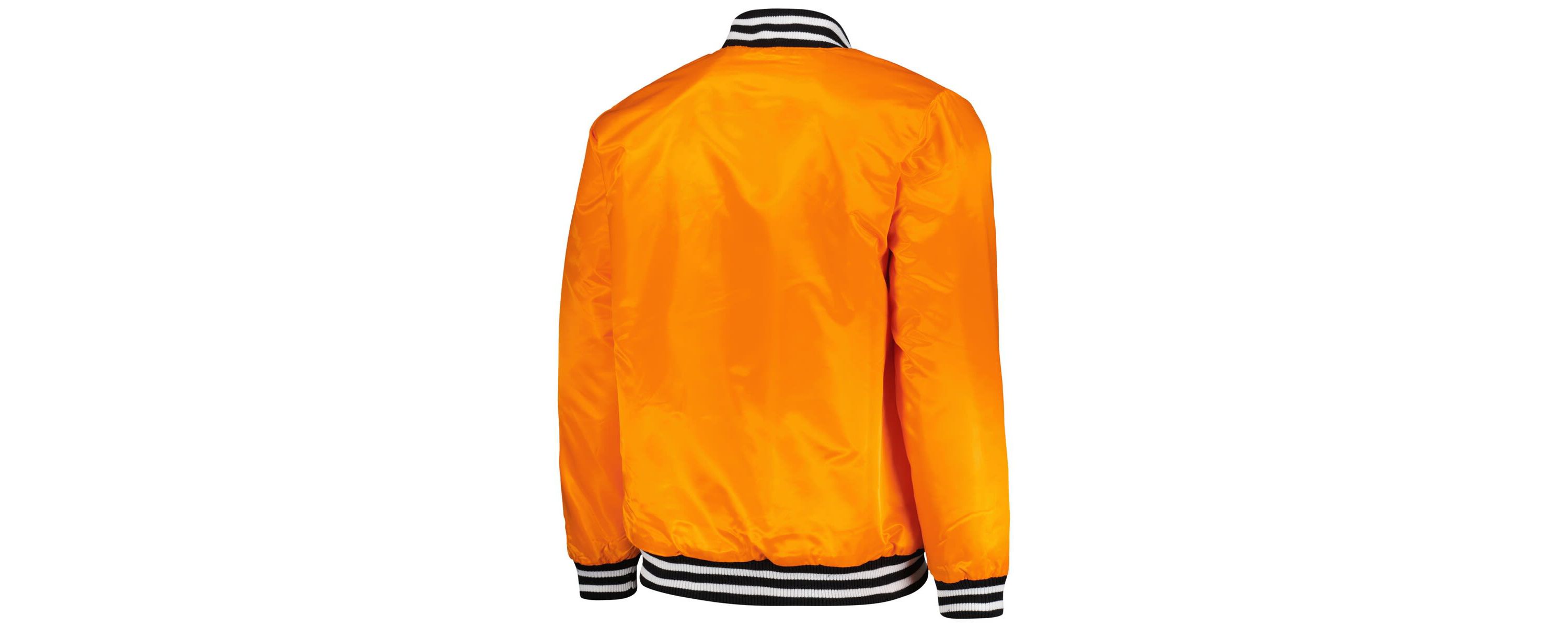 MLB San Francisco Giants Cross Bronx Fashion Satin Full-Snap Varsity Jacket