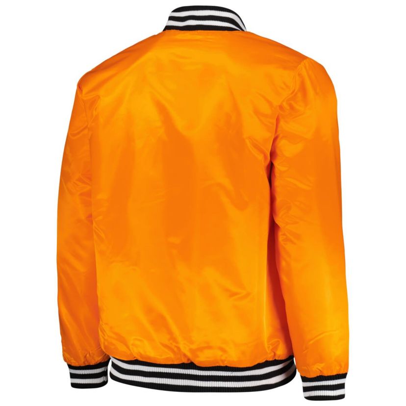 MLB San Francisco Giants Cross Bronx Fashion Satin Full-Snap Varsity Jacket