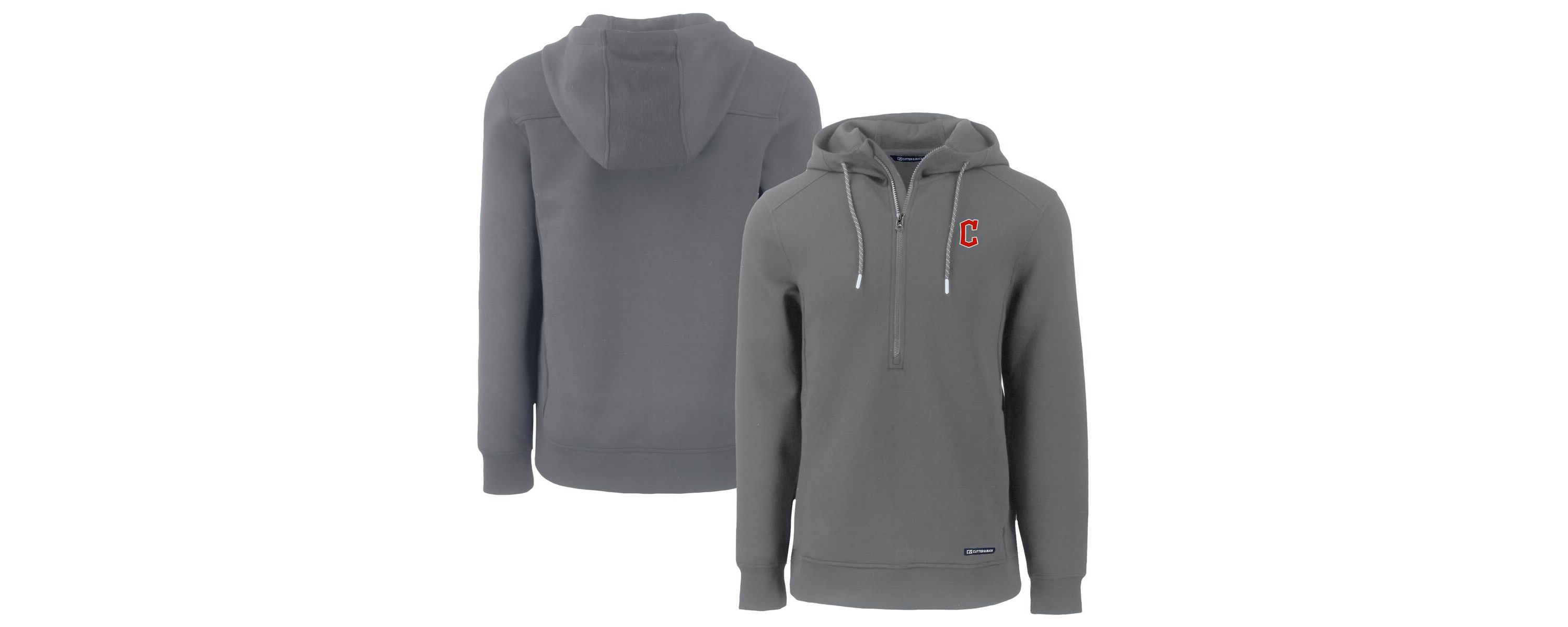 MLB Cleveland Guardians Roam Eco Half-Zip Recycled Pullover Hoodie
