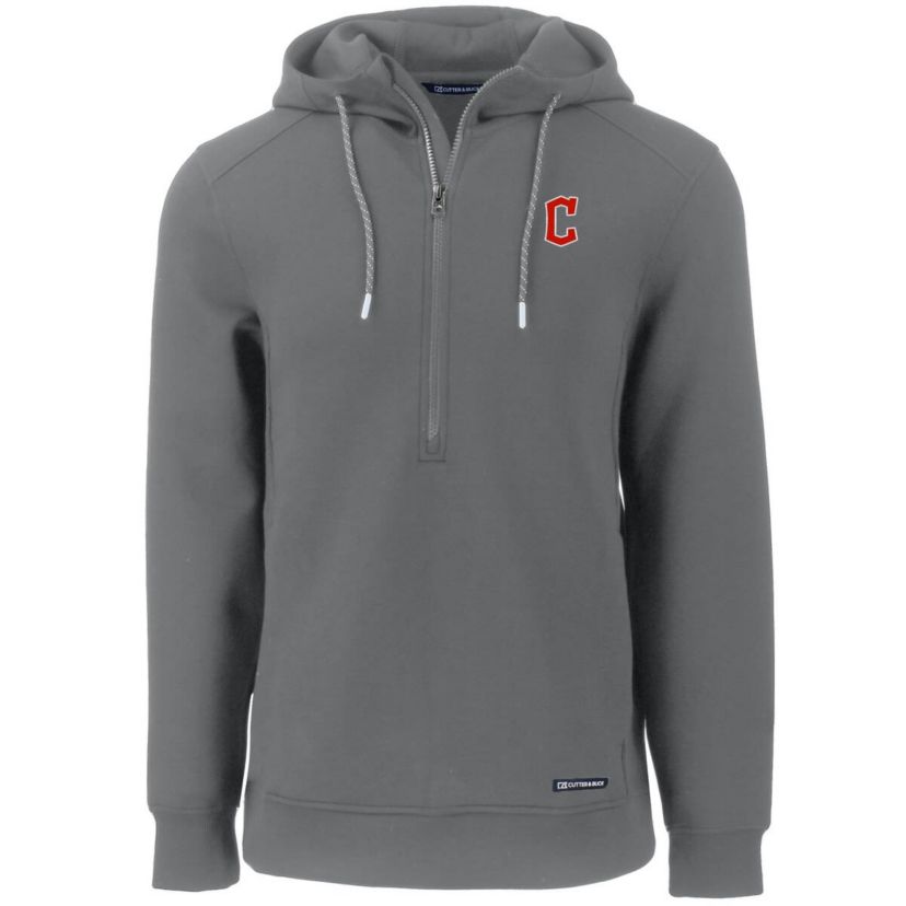 MLB Cleveland Guardians Roam Eco Half-Zip Recycled Pullover Hoodie