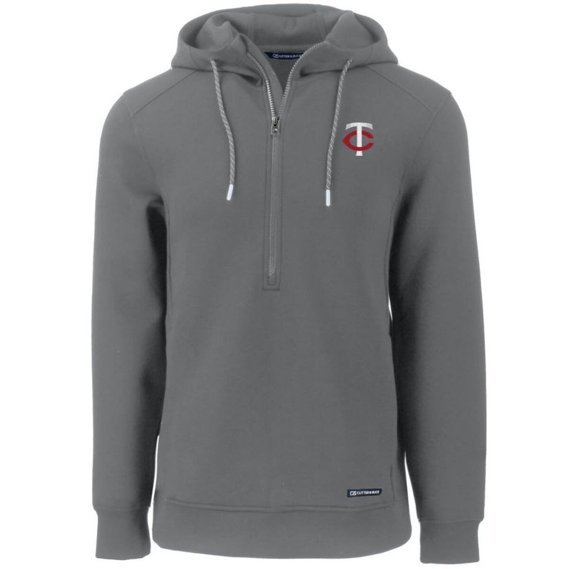 MLB Minnesota Twins Roam Eco Half-Zip Recycled Pullover Hoodie