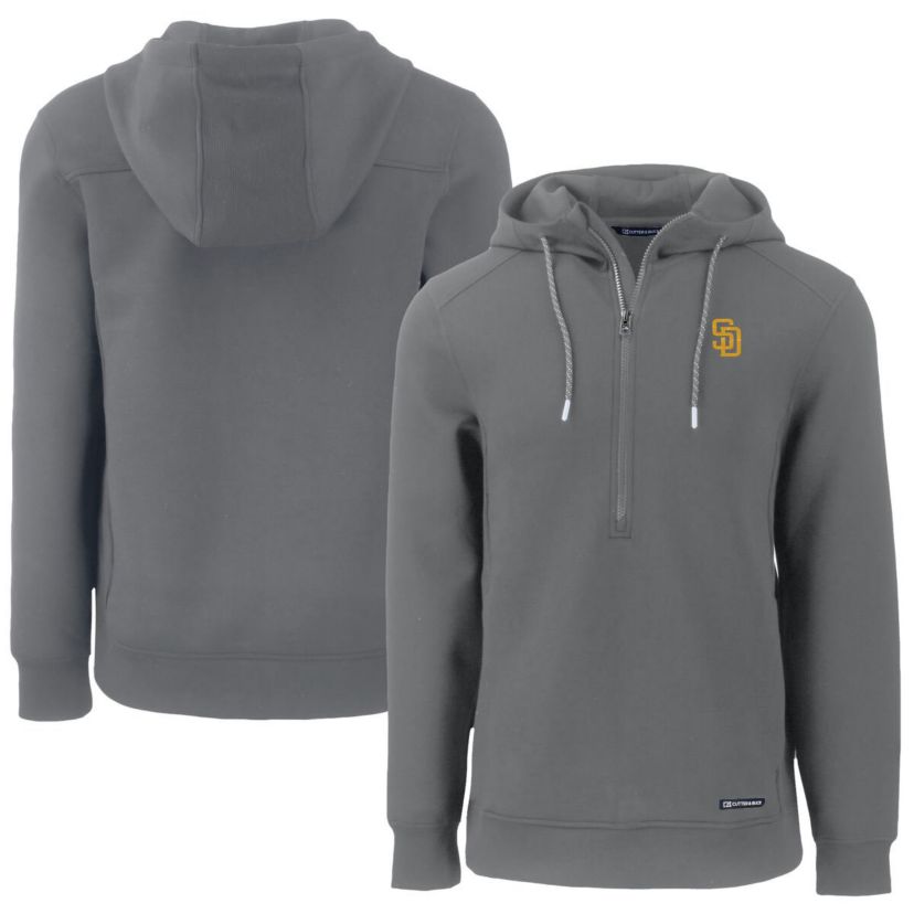 MLB San Diego Padres Roam Eco Half-Zip Recycled Pullover Hoodie
