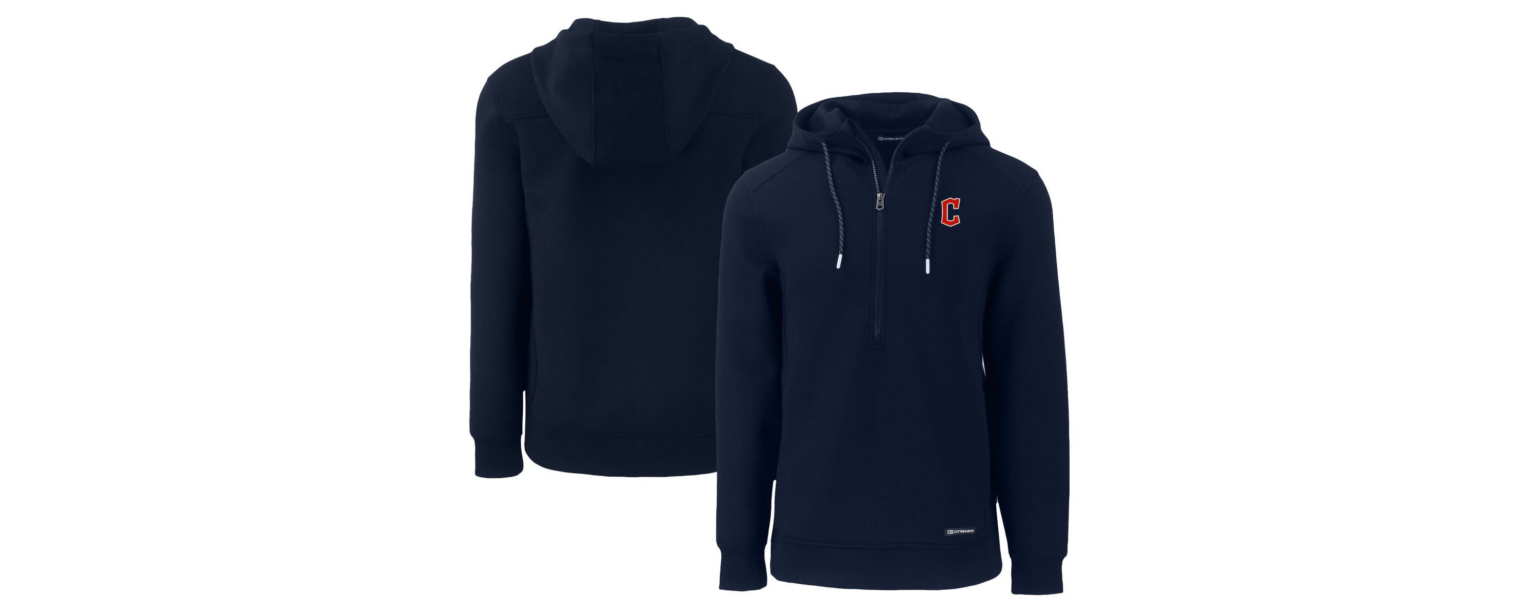 MLB Cleveland Guardians Roam Eco Half-Zip Recycled Pullover Hoodie