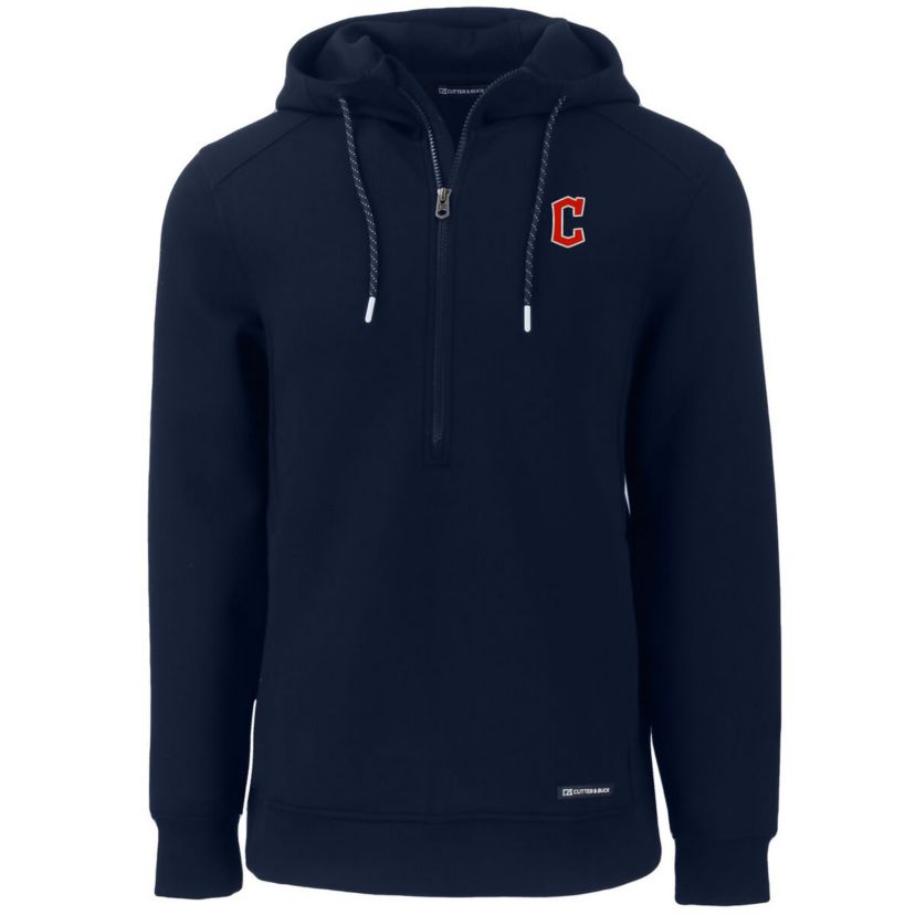 MLB Cleveland Guardians Roam Eco Half-Zip Recycled Pullover Hoodie