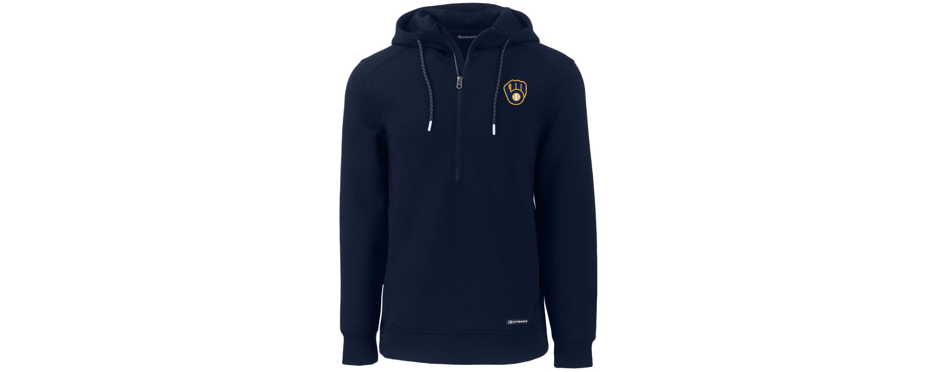 MLB Milwaukee Brewers Roam Eco Half-Zip Recycled Pullover Hoodie