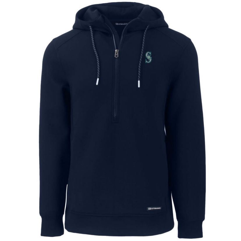 MLB Seattle Mariners Roam Eco Half-Zip Recycled Pullover Hoodie