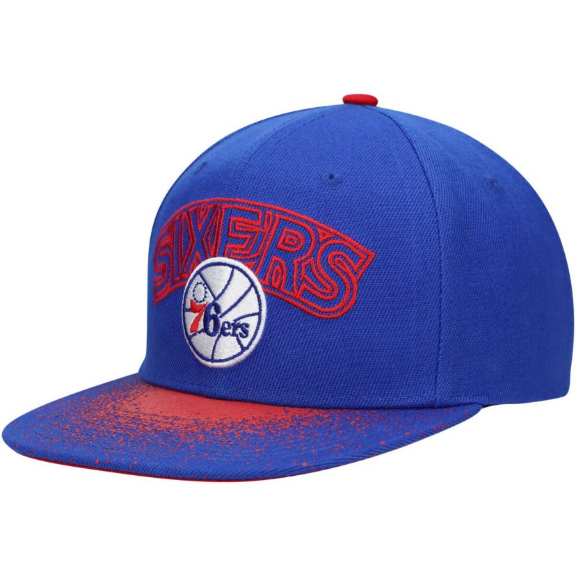 NBA Philadelphia 76ers Hardwood Classics Energy Re-Take Speckle Brim Snapback Hat