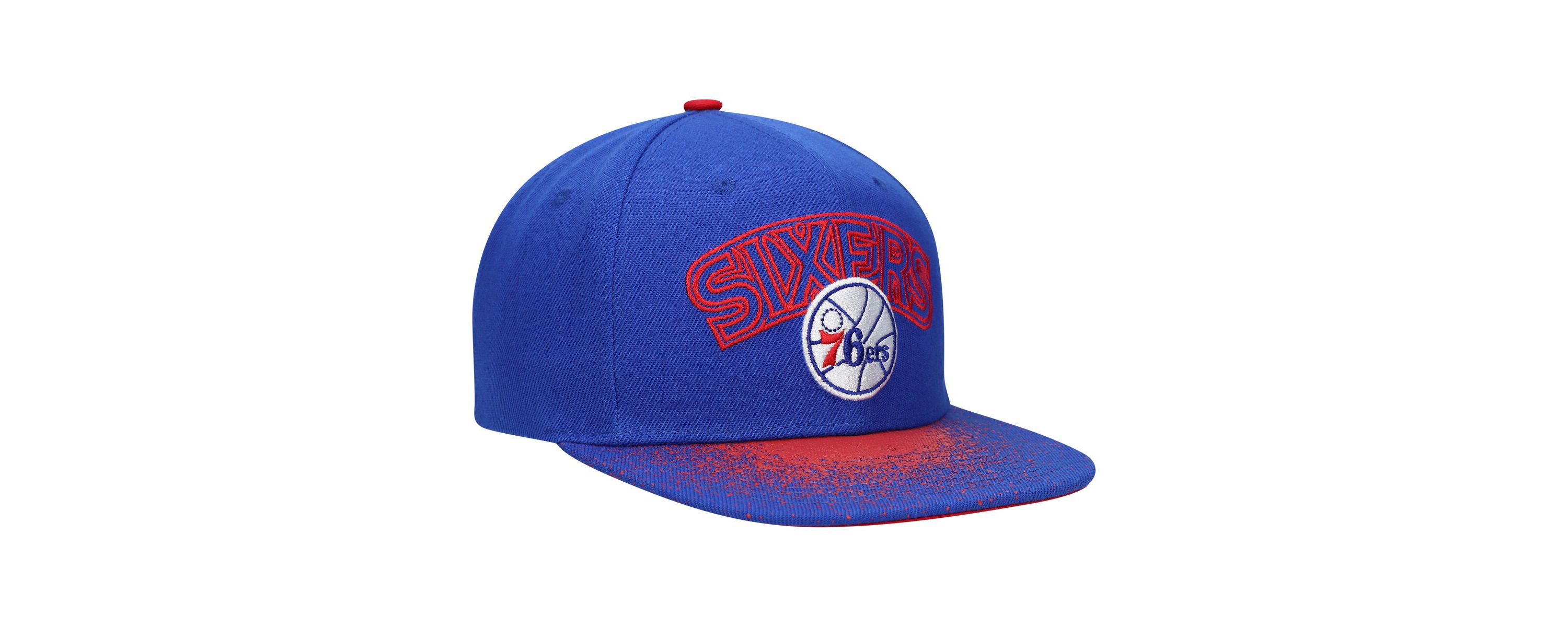 NBA Philadelphia 76ers Hardwood Classics Energy Re-Take Speckle Brim Snapback Hat